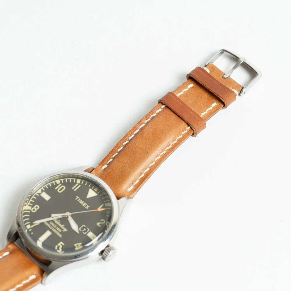 Alternative view of LEATHER WATCH STRAP - SHELL CORDOVAN