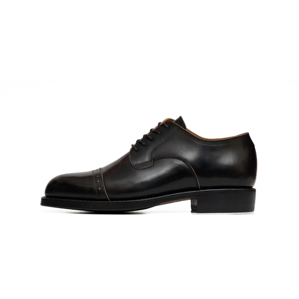 DERBY CAPTOE BROGUES - SHELL CORDOVAN BLACK
