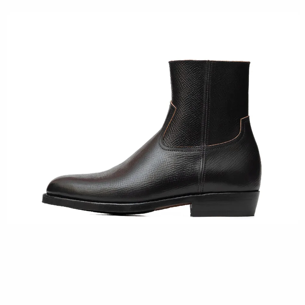CHELSEA ZIPPER - SHELL CORDOVAN HATCH GRAIN