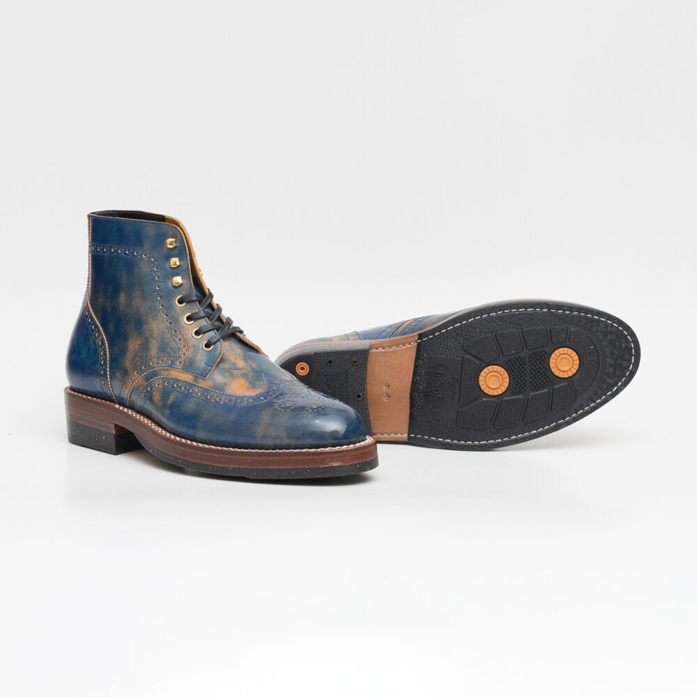 Alternative view of VALOR - SHELL CORDOVAN MARBLED BLUE