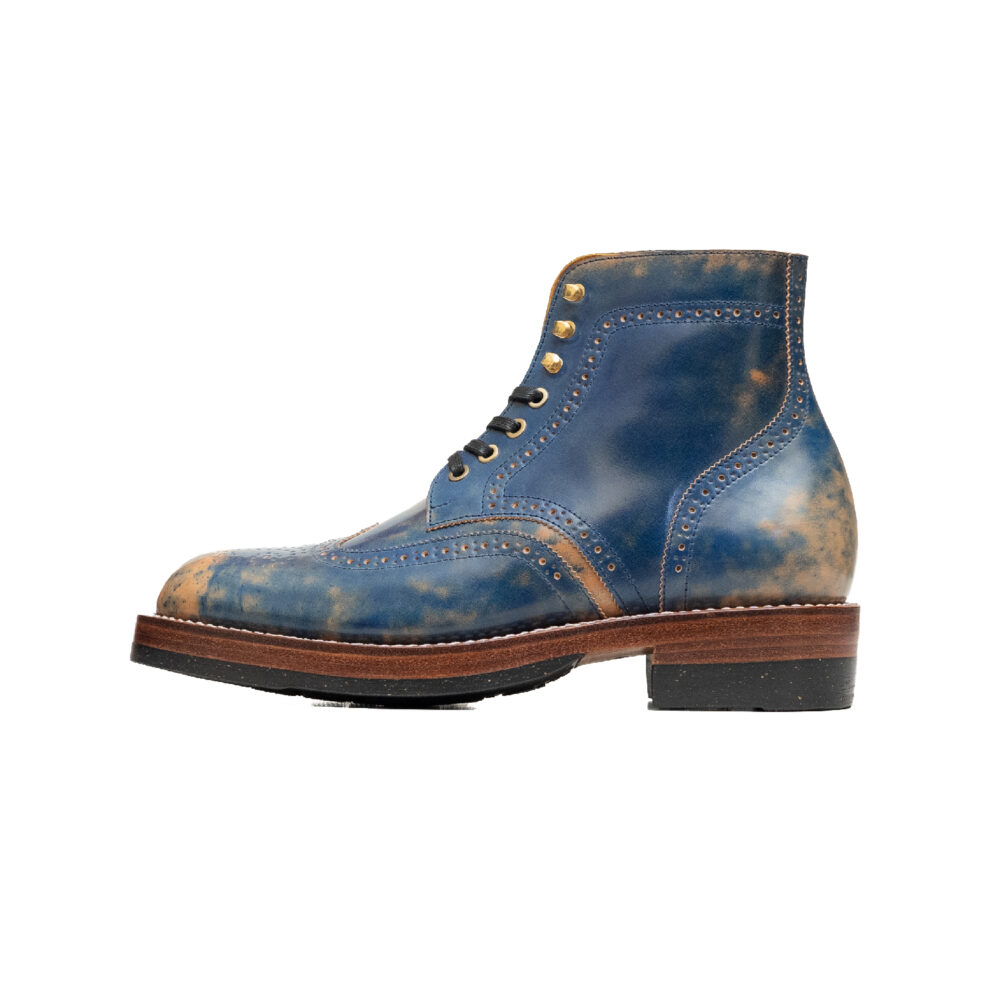 VALOR - SHELL CORDOVAN MARBLED BLUE