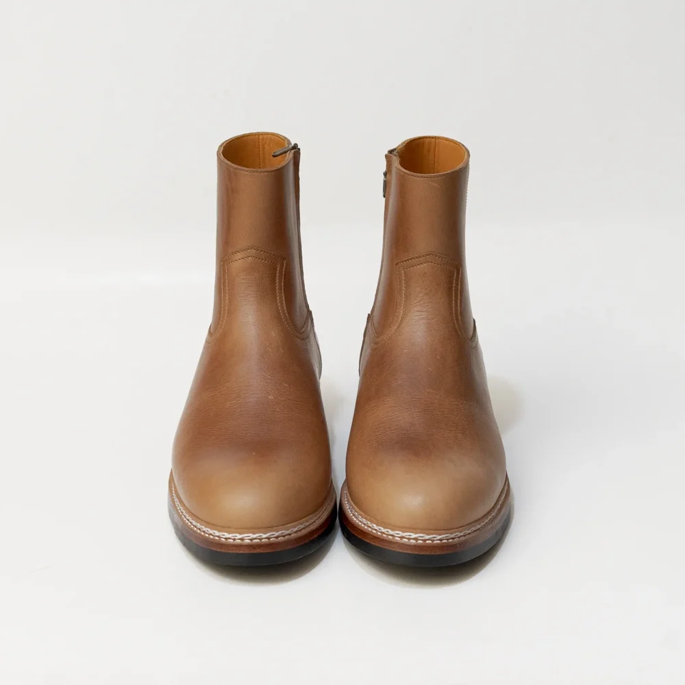 Alternative view of CHELSEA ZIPPER - HORWEEN CHROMEXCEL NATURAL