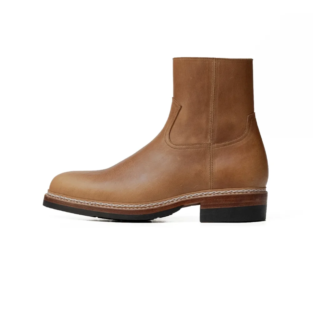 CHELSEA ZIPPER - HORWEEN CHROMEXCEL NATURAL